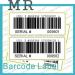 Kinds of Printed Barcode Stickers Printing Different Patterns and Colors Use As Security Lable from Minrui