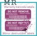 Kinds of Printed Barcode Stickers Printing Different Patterns and Colors Use As Security Lable from Minrui