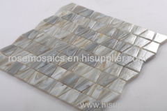 Latest Iridescent Series Glass Mosaic with Trapezoid shape