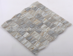 Latest Iridescent Series Glass Mosaic with Trapezoid shape