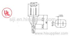 American SPT-1 18AWG-2C UL insulation power plug