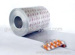 custom printed and hard temper aluminum foil for tablets pills packaging