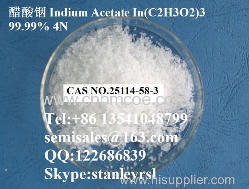 Indium Acetate In(C2H3O2)3 CAS NO.25114-58-3
