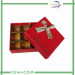 Cardboard chocolate boxes with ribbon