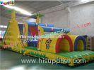 OEM Commercial grade 0.55mm PVC tarpaulin Kids Blow up Inflatables Obstacle Course Games
