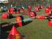 0.6MM PVC tarpaulin Bunkers field with different design for paintball sports
