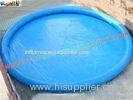 9M diameter Round shape Blue Swimming Inflatable Water Pools with thick "O" anchor point