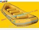 Yellow color 0.9MM PVC tarpaulin inflatable kayak boat toys for surfing drifting