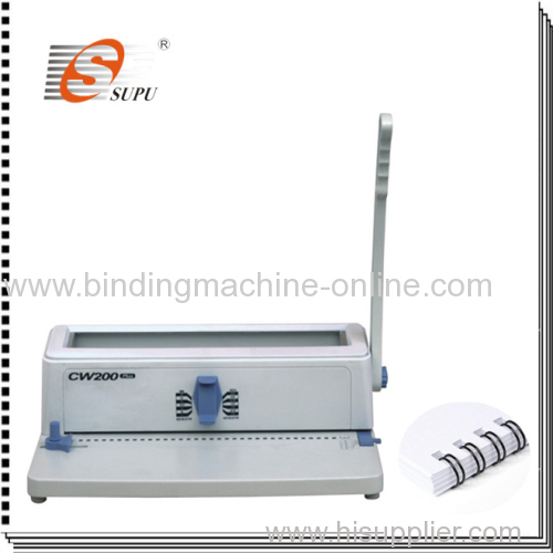 Manual double wire binding machine CW200 PLUS