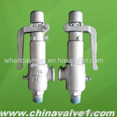 Stainless steel spring loaded low lift safety valve