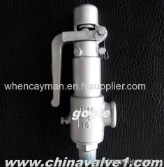 Stainless steel spring loaded low lift safety valve