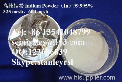 Indium powder:-100mesh;-200mesh;-325mesh CAS NO.7440-74-6
