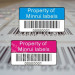 China Minrui Wholesale Security Asset ID Labels Tags Printing Serial Number Company Logo and Barcode