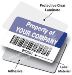 China Wholesale Security Asset ID Labels Tags Printing Serial Number Company Logo and Barcode