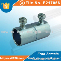 Factory price top quality zinc plated steel EMT coupling