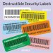 Minrui Customized Asset Identification Labels of Different Color Security Code Stickers Printing Company ID