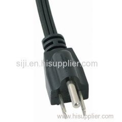 UL certification USA plug 3 pin power cord cable