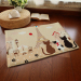 Floor mat Eiffel tower cat cartoon slip-resistant bath mat floor carpet rug kitchen floor pads For girls YD201501