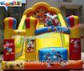 Custom Kids Amusement Mickey Commercial Inflatable Slide with strong handles safety