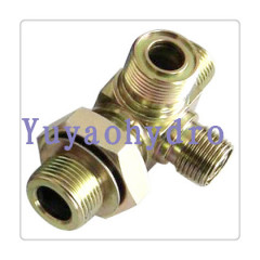 Forging Cross Fittings Hydraulic Adapter for High Pressure