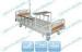 5 Castor With Brakes Manual Hospital Bed With Collapsible ABS Side Rails