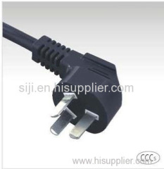 Chinese CCC approval 250V 3pin electrical pvc power plug