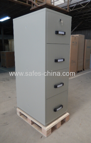 High security 4 drawer fireproof filing cabinets for storage office documents