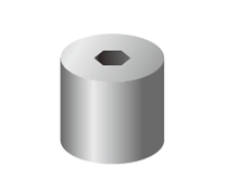 Hexagon type cemented carbide heading die