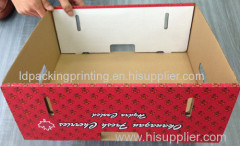 Recycle customized packaging cherry fruit box corrugated fruit box