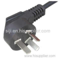 Chinese CCC AC power cord 3-pole power plug
