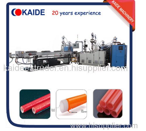 Multi-layer PEX/EVOH oxygen barrier composite pipe making machine KAIDE