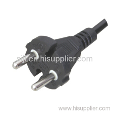 Europe VDE approval 250V electrical pvc plug