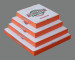 Recycle white corrugated pizza boxes