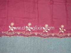 100% Polyester Embroidery Curtain With Taffeta Lining