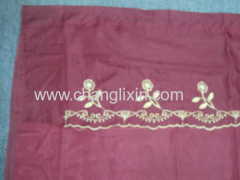 100% Polyester Embroidery Curtain With Taffeta Lining