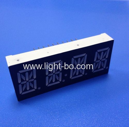 Design Azul Ultra Personalizado 0,54 4 dígitos de 14 segmentos Displays LED com pacotes dimensões 50,4 x 15 mm x21.15