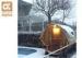 Scenic And Clear View elite cedar Barrel Sauna Front wall fully assembled