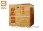 15 - 17 Person Wooden Traditional Sauna Room Deep Sweating Triggers 295 x 295 x 200CM