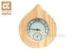 Smooth Surfance White Pine Sauna Thermometer Hygrometer Water Drop Shape No Knot