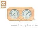Oblique Angled Shape Finnish White Pine Sauna Precision Hygrometer temperature for sauna