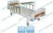 Two Functions Manual Hospital Patient Bed With Aluminium Collapsible Side Rails