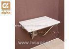 No - slip Surface Stainless Steel wooden shower chair / sauna seats 38 * 31CM