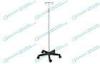 Hospital Furnitures Five Legs Removable Top Stainless Steel IV Pole with Plastic Base