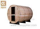 2400 * 1828 * 1914mm Nordic Stylish Canopy Barrel Garden Sauna Room for 5 - 6 Person