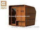Indoor Alpha Barrel Sauna with Unique Heating Combination Grade A Red Cedar