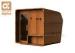 Indoor Alpha Barrel Sauna with Unique Heating Combination Grade A Red Cedar