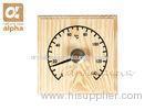 Solid Wooden Thermometer Hygrometer Temperature for Dry Sauna Room Accessories