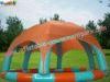 Outdoor PVC tarpaulin Inflatable Water Blow up Pool with tent for Paddle / Bumper Boat