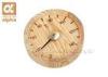 Delicate Design Printing Sauna Thermometer Hygrometer with Round Wood Case