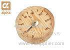 Delicate Design Printing Sauna Thermometer Hygrometer with Round Wood Case